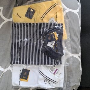 Men's Short Sleeve Polo Shirts -Lot of 3
